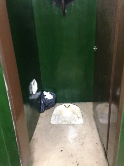 This is the public bathroom at the stadium...
