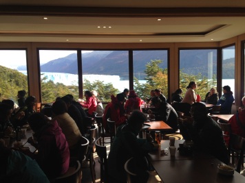 They even have a cafe overlooking the glacier!