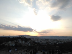 Beautiful Athens sunset
