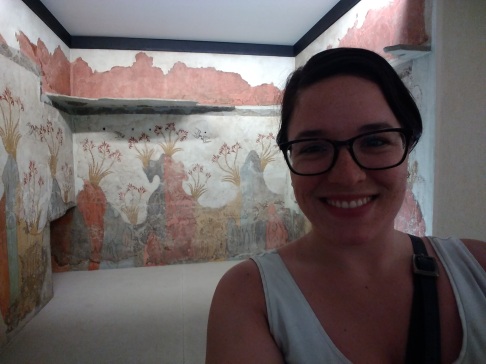 Frescoes of Akrotiri at the National Archeological Museum