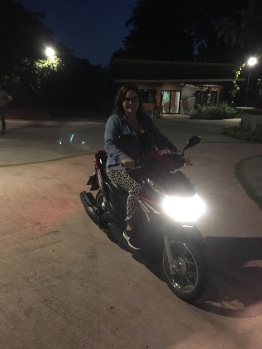 Learning to scoot -- call me Night Rider