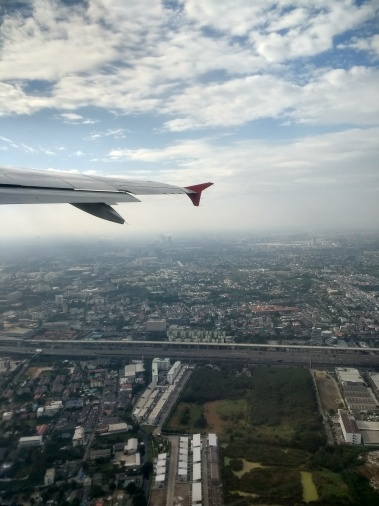 Flying over Phnom Penh